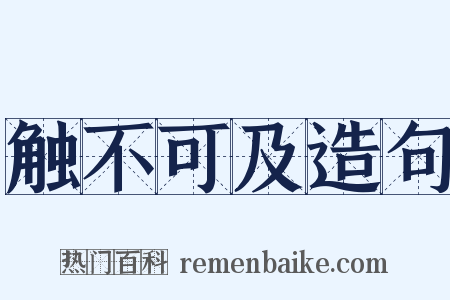 触不可及造句是什么意思的图片